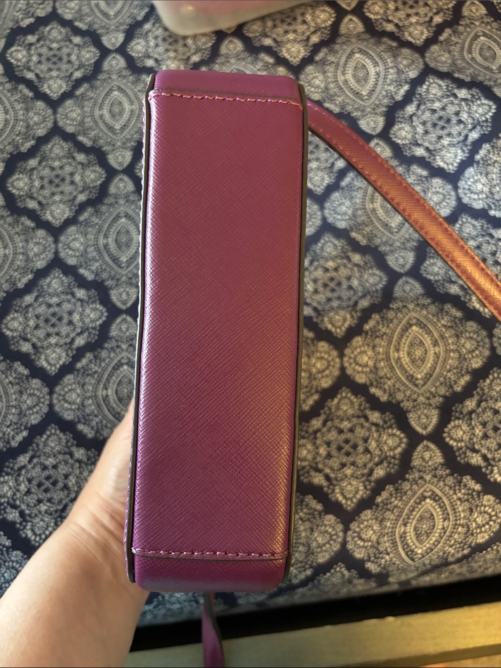 kate spade Plum Saffiano Crossbody in Deep Berry - Picture 3 of 3